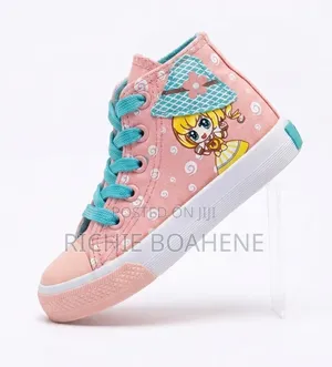 Girls Blush Pink Sneakers Size 27