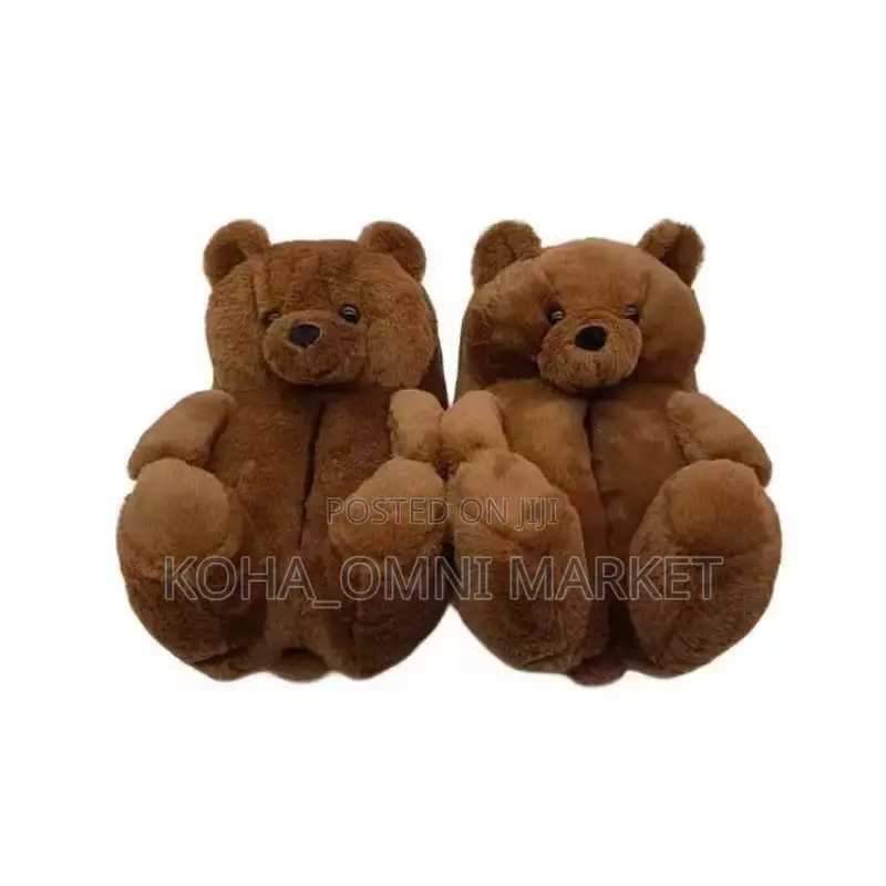 Bear Fluffy Slides for Indoor