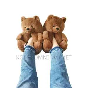 Bear Fluffy Slides for Indoor