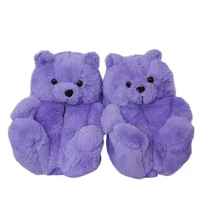 Bear Fluffy Slides for Indoor