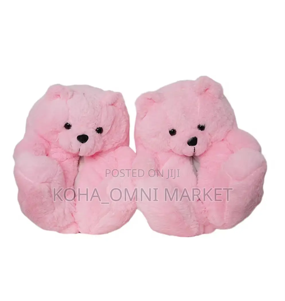 Bear Fluffy Slides for Indoor