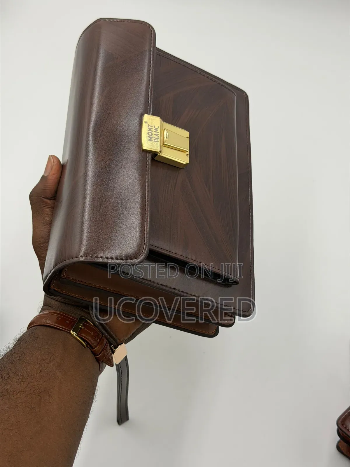 Mont Blanc Leather Clutch Bag