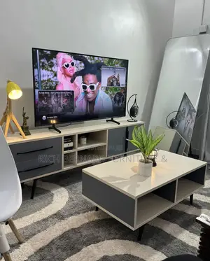 Modern 6 Feet Tv Stand + 4 Feet Center Table