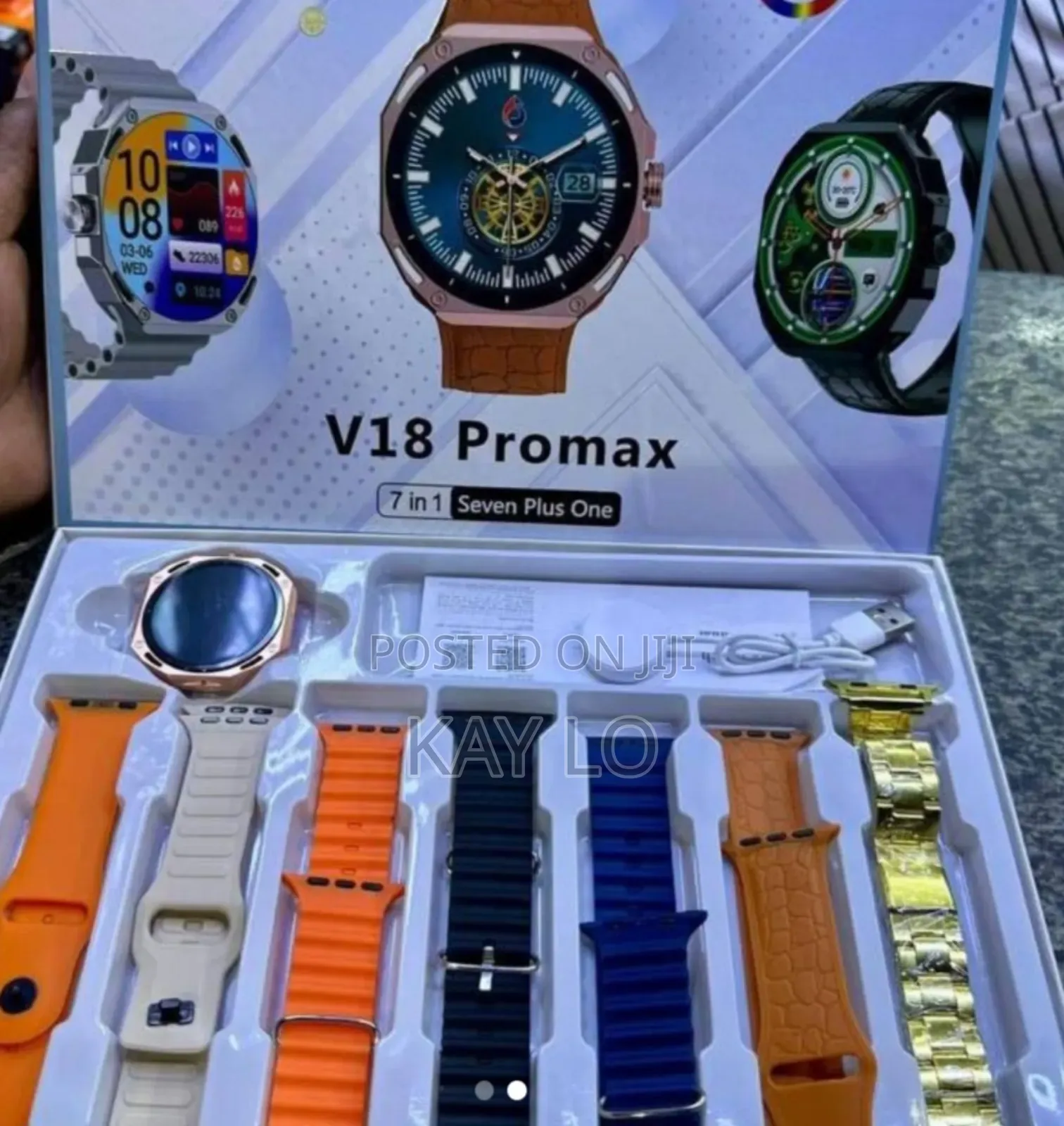 V18 Smart Watch 7in1 Plus One