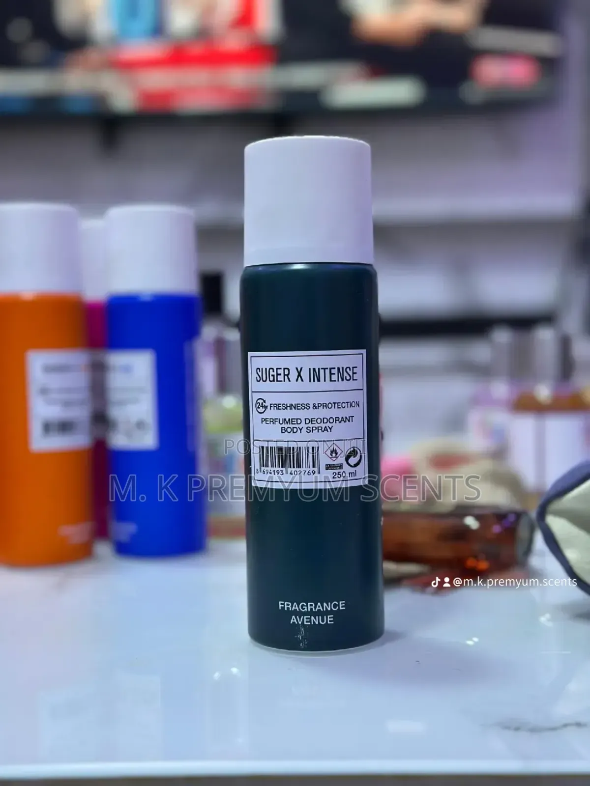 Sugar, Dove Men and Right Guard Sprays