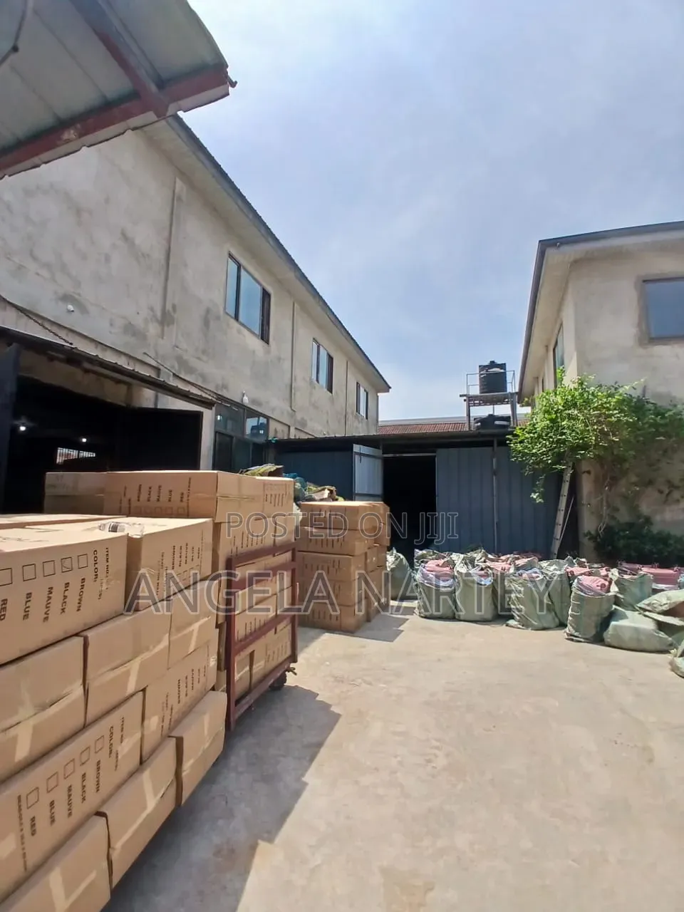 400 Sq Meter Warehouse With 4 Bedroom House For Sale At Spintex