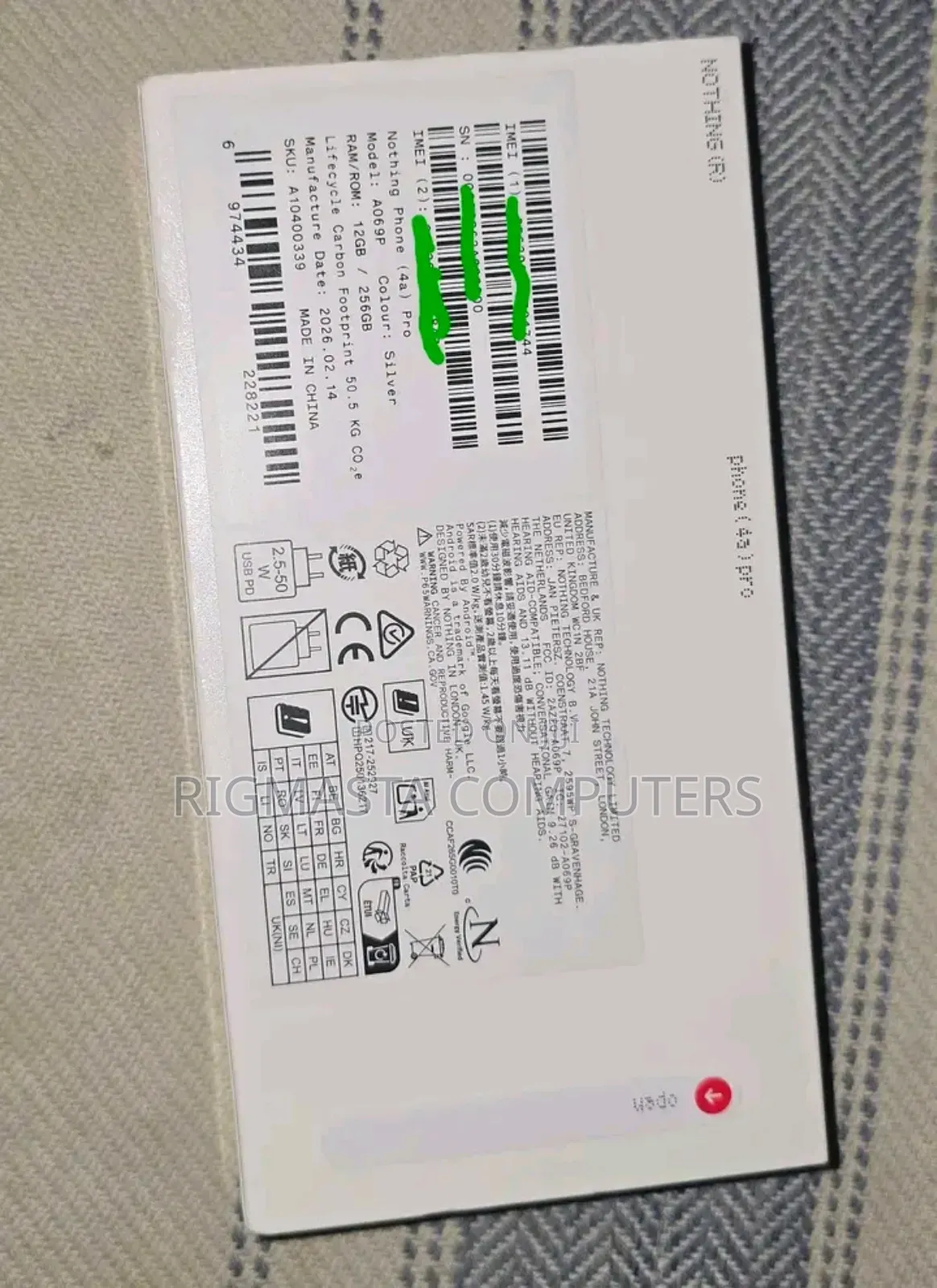 New Nothing Phone 4a Pro 256 GB White