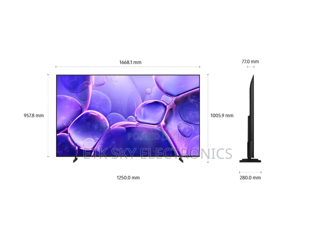Samsung 75u8072f 75” Smart Crystal Uhd Tv