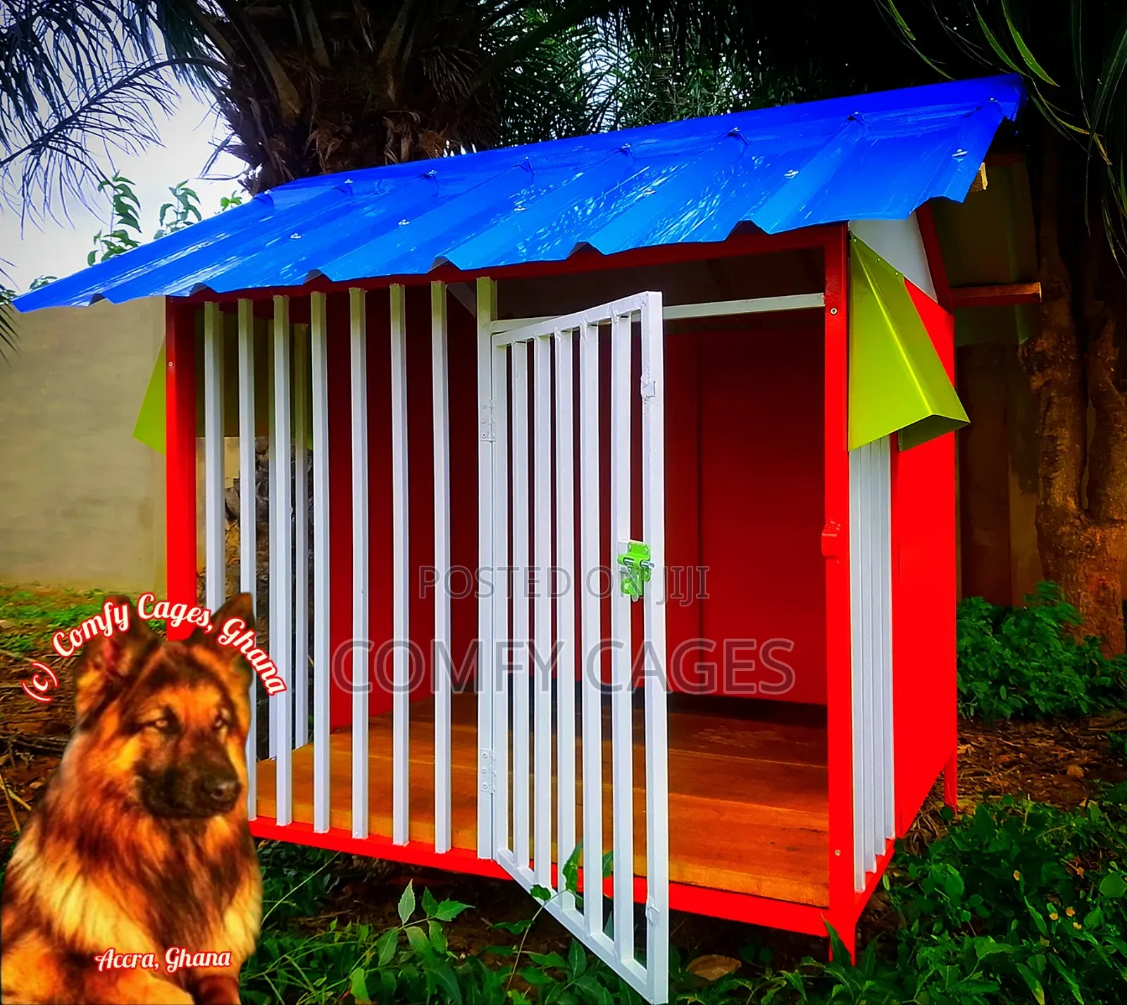 Durable Galvanized Steel Comfy Security Dog Cage/House