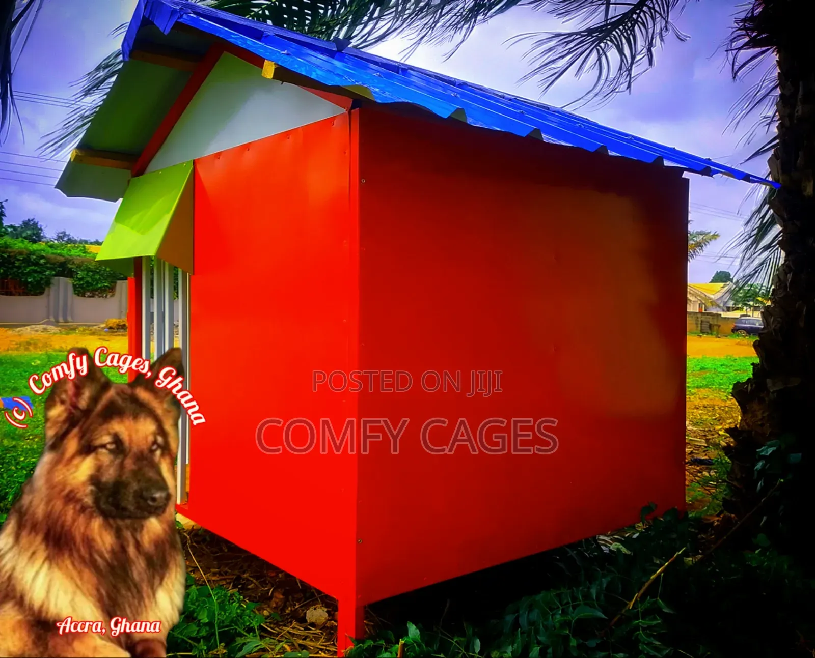 Durable Galvanized Steel Comfy Security Dog Cage/House
