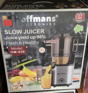 Less Noise Hoffman Premium Slow Juicer