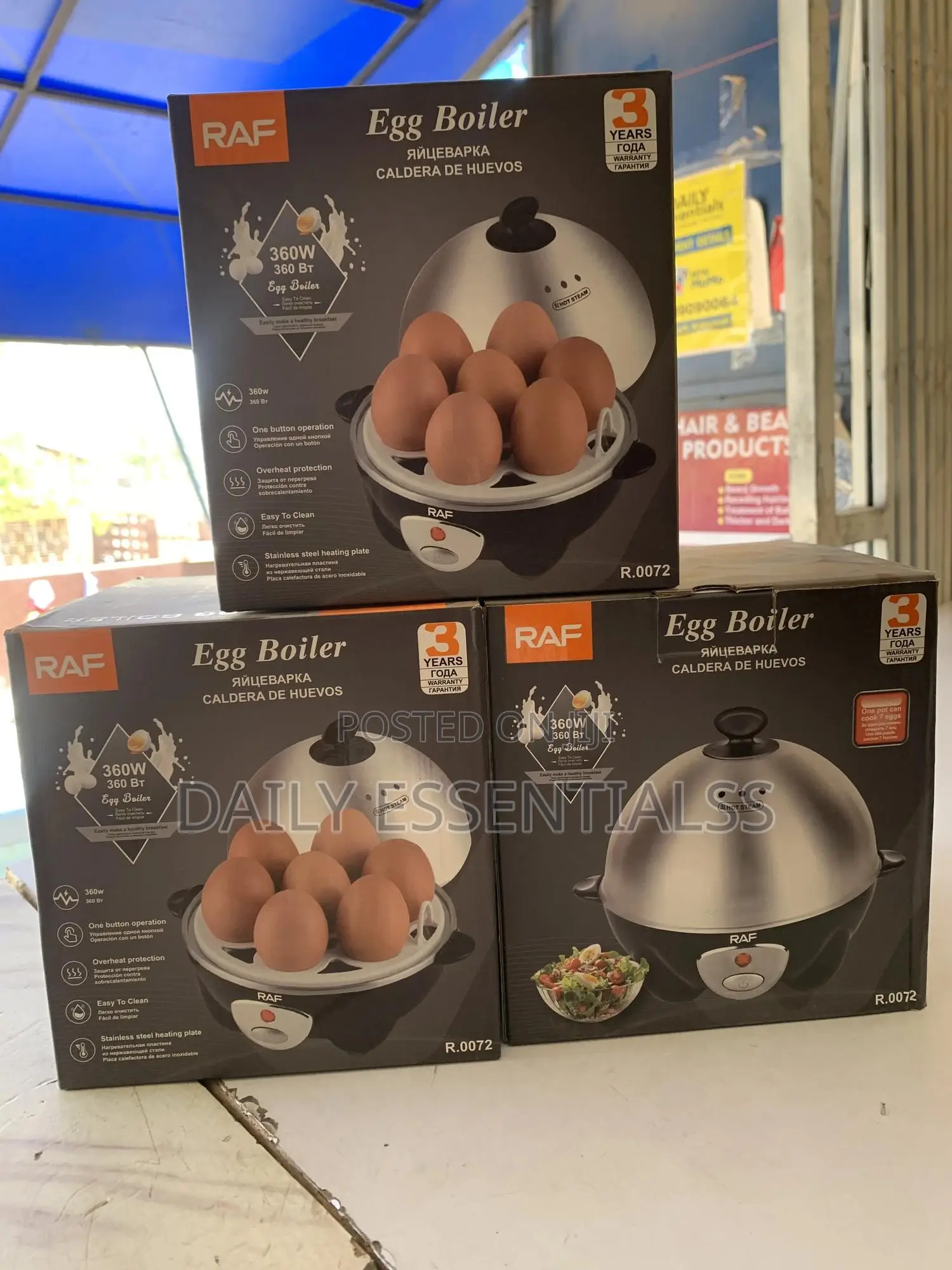 Raf Electric Egg Boiler With Safety Protection