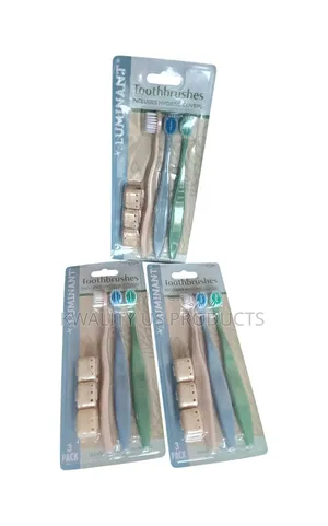 Luminant Kids Toothbrush - 3 Pack With Head Covers