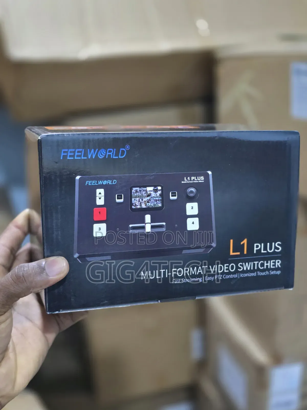 Multi Format Video Switcher and Streamer L1 Plus 4 Channels Feelworld