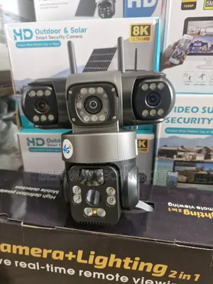 PTZ Solar Camera 4g 3lens V380