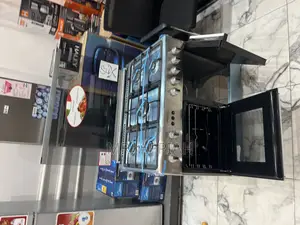 Unique Design Mediatech 60x90 5 Gas Burner With Oven and Grill(Gray)