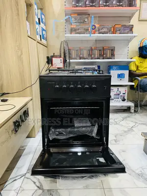 Lovely New Blavk 2-2 Stove Gas Electric Cooker Oven