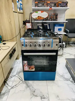 Hot Deals on New Line Gas Cooker 60/60 4burner Oven Grill Rotisserie