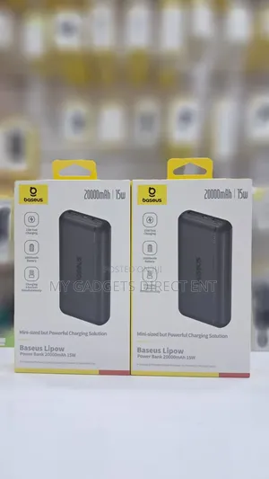 Baseus Bipow Series Digital Display Power Bank 20000mah 15w Black