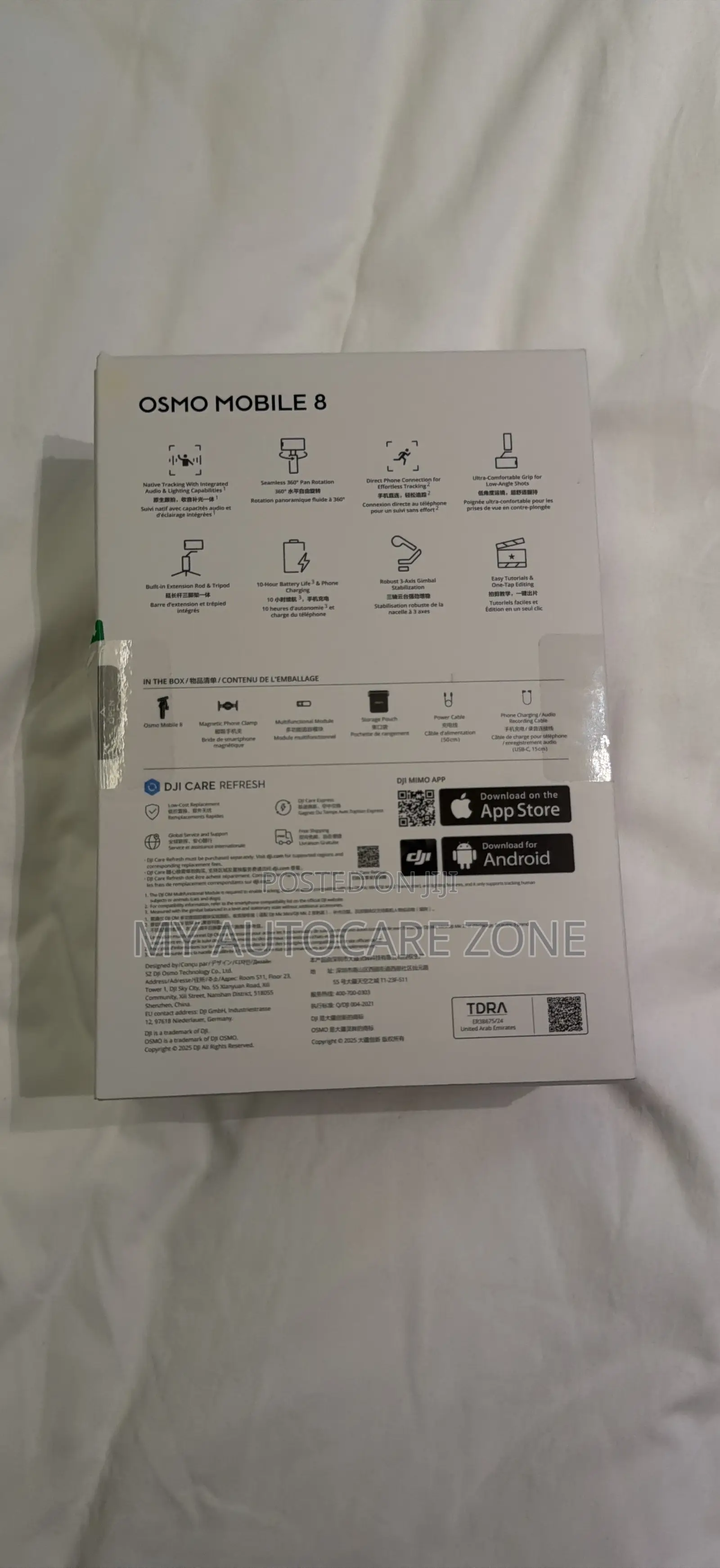 Dji Osmo Mobile 8 Gimbal Stabilizer Ai Native Tracking With Audio