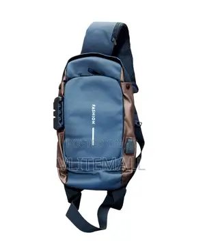 Sling Bag Black Water-Resistant Crossbody