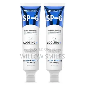 Msdrwikey Original Sp6 Toothpaste + Tongue Scraper + Brush