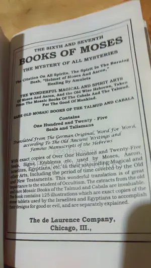The Sixth And Seventh Book Of Moses 6th And 7th