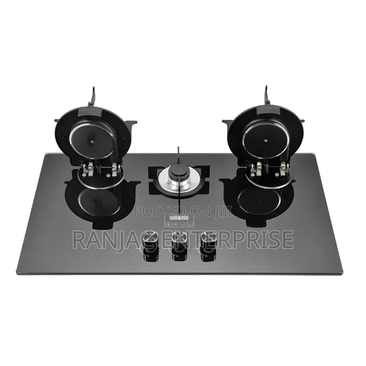 Premium 3-Burner Gas Stove With Digital Timer Auto Ignition