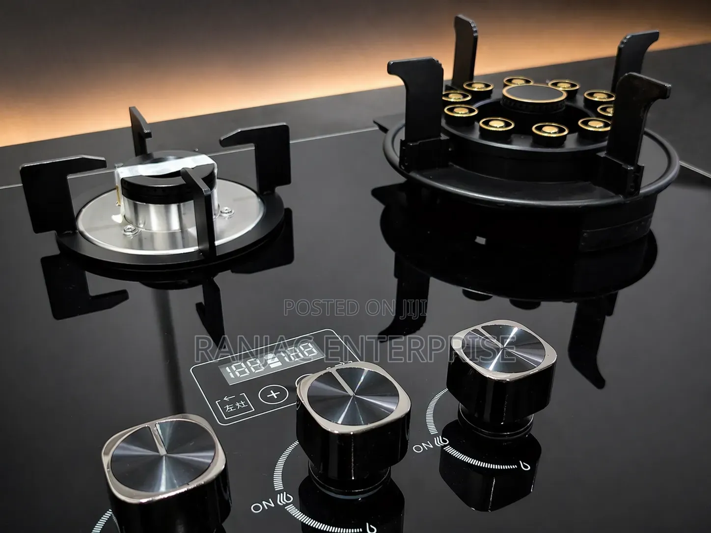 Premium 3-Burner Gas Stove With Digital Timer Auto Ignition