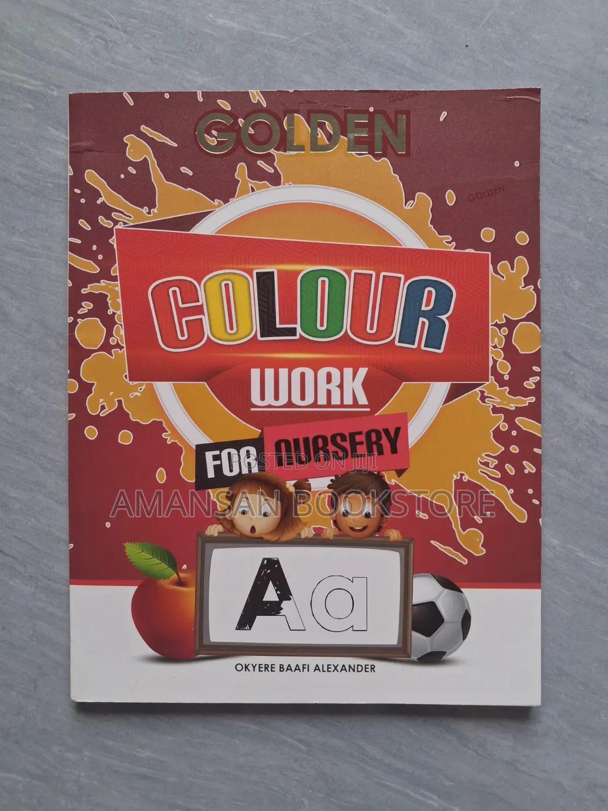 Golden Colour Work for Nursery