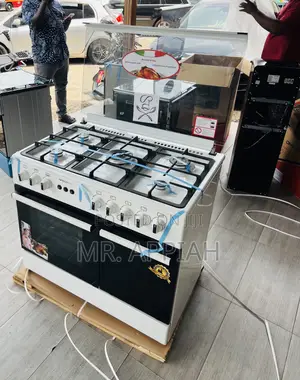 Affordable Mediatech 60x90cm 5 Gas With Oven Grill(White) 