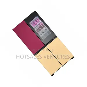 Available Lg 617l Moodup Multi-Door Colour Freezerr Fridge-Gmv960nnme