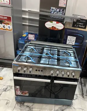 Classic Design Mediatech 60x90cm Oven and Grill 5 Gas Burner(Gray)