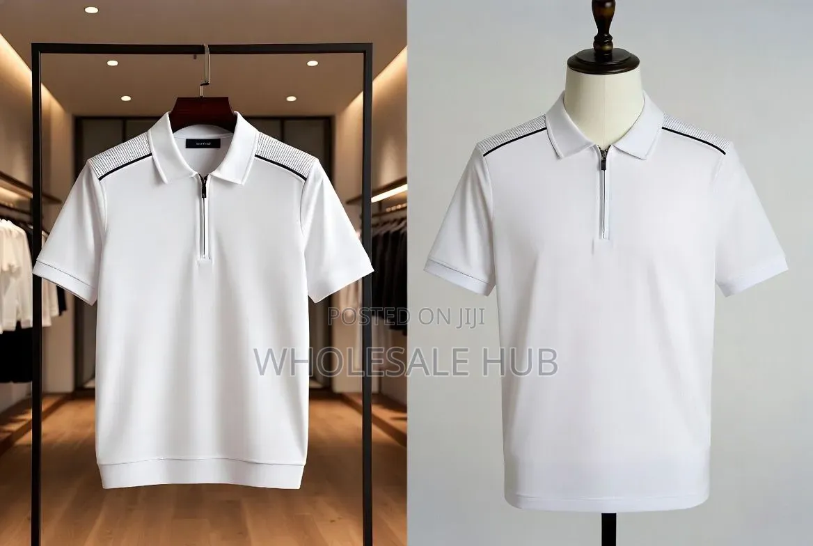 All White Club T Shirt Top for Men
