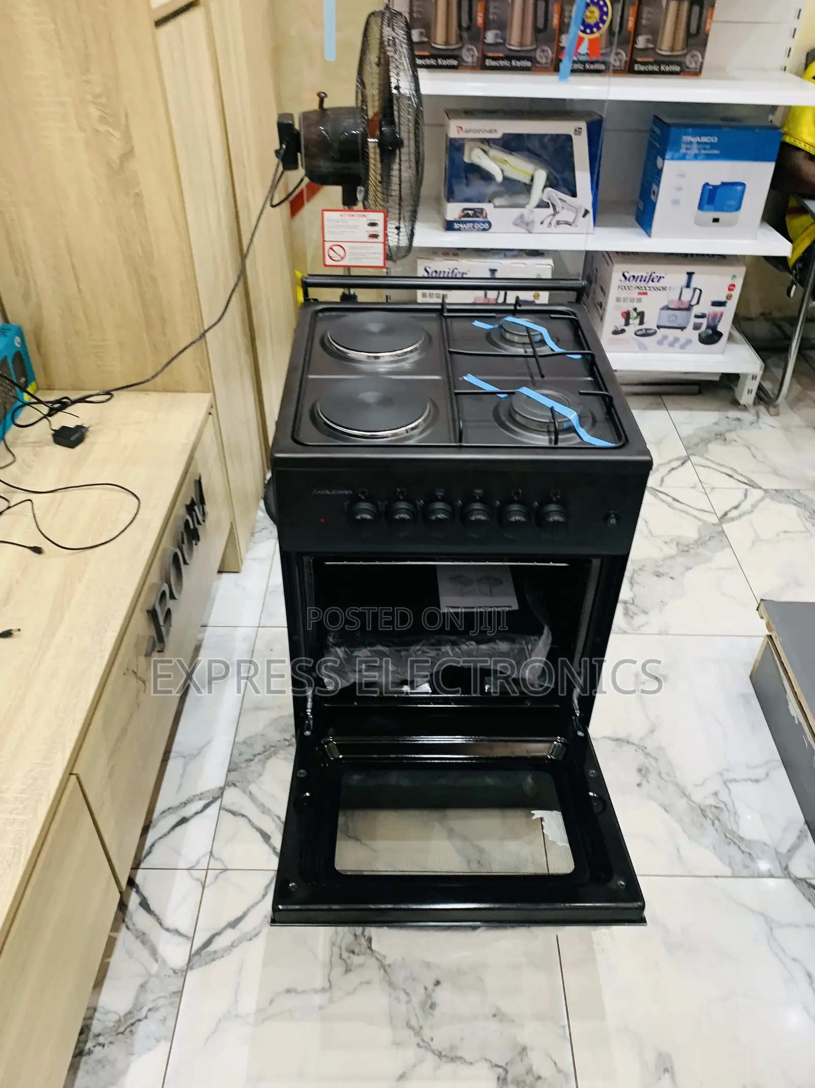 Quality Sleek New Gas Electric Cooker Oven 2-2 Volcano