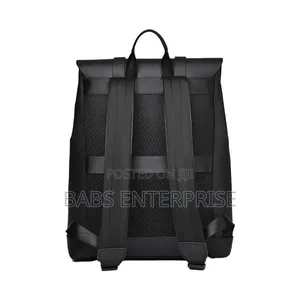 Levelo Caen Pu Leather Travel Backpack – Black