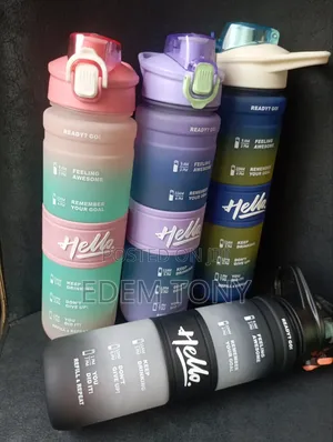 Motivational Water Bottle With Time Marker