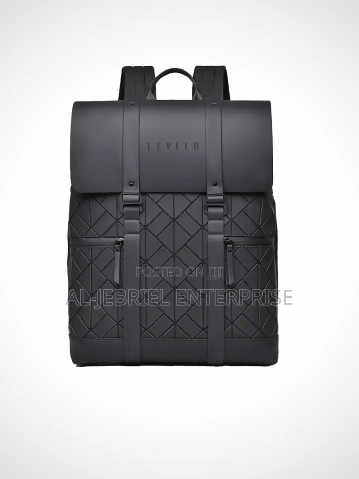 Levelo Leather Travel Backpack