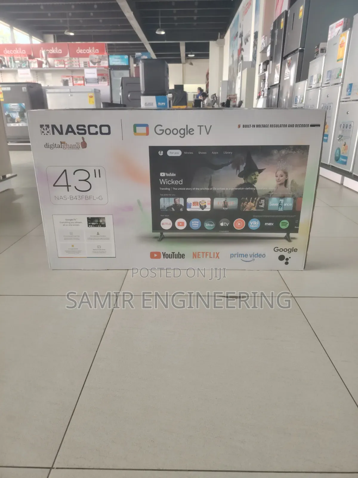 Nasco 43" Full Hd Smart Google Tv (Frameless)