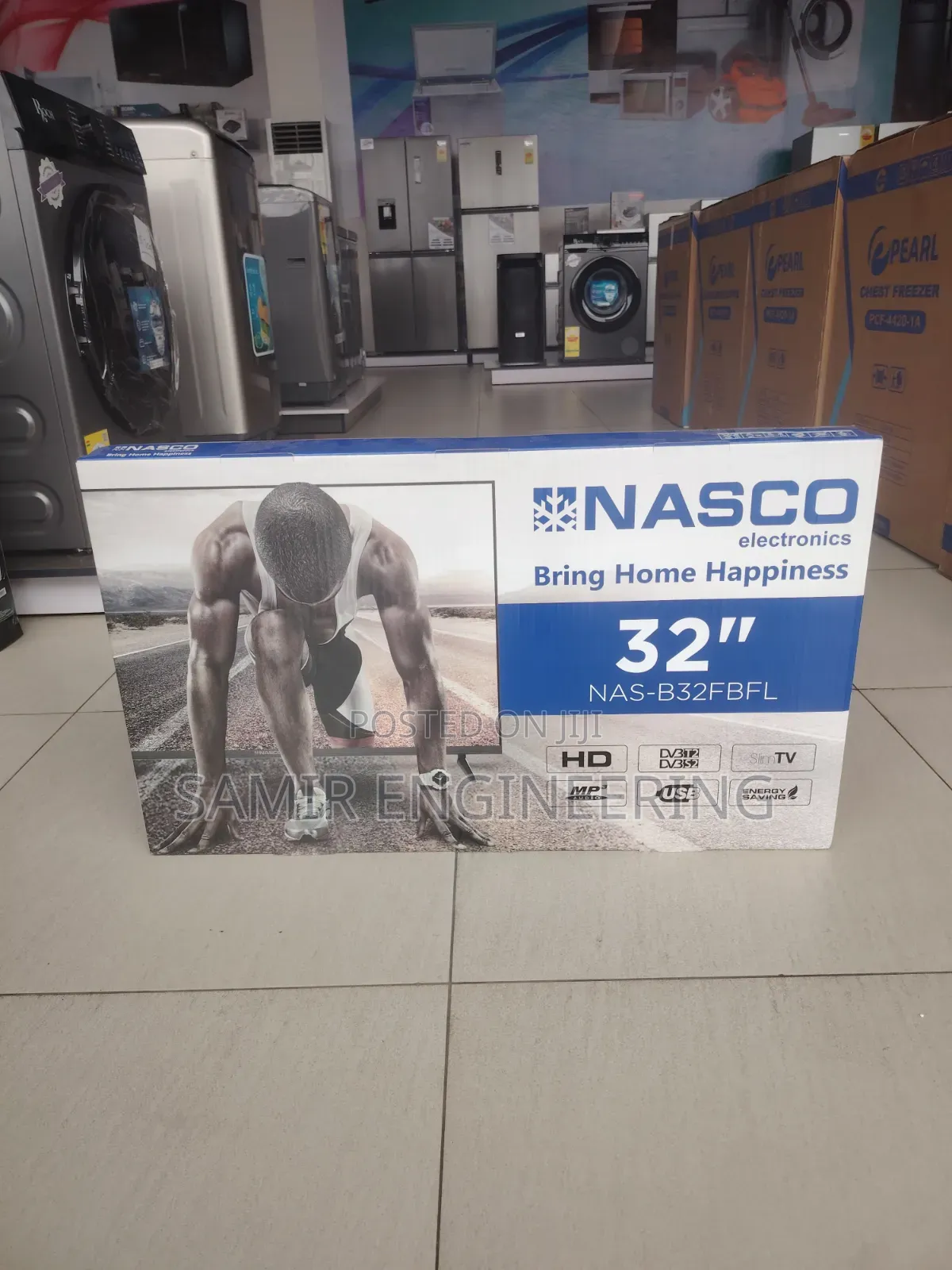 Nasco 32" Sleek Digital Tv With Built-in Satellite (Nas-B32fbfl)