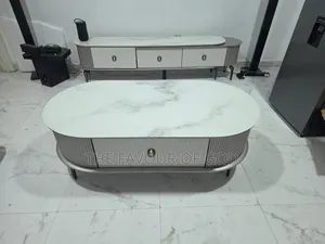 A Modern Tv Stand With Center Table