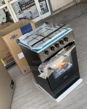 Long Lasting 50x50 Black Midea 4-Burner Gas Cookers