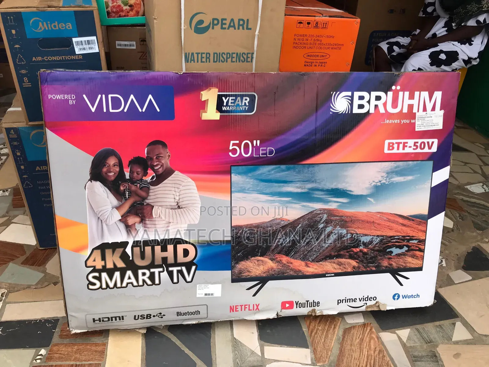 Original Bruhm 50 Inch Smart Uhd Tv With Wifi And Bluetooth