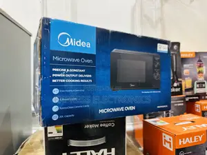Easy to Clean Interior Microwave Midea 20l Black