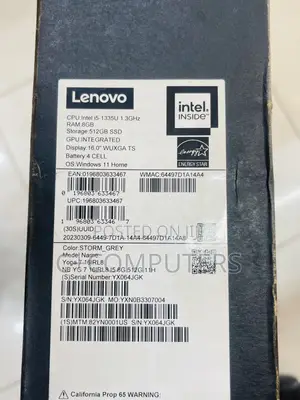 New Laptop Lenovo Yoga 7i 8GB Intel Core i5 SSD 512GB