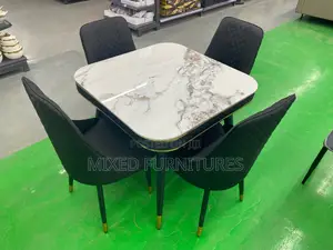 Square Marble 4 Seater Dining Sets