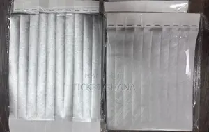 White and Silver Ticket Wristband