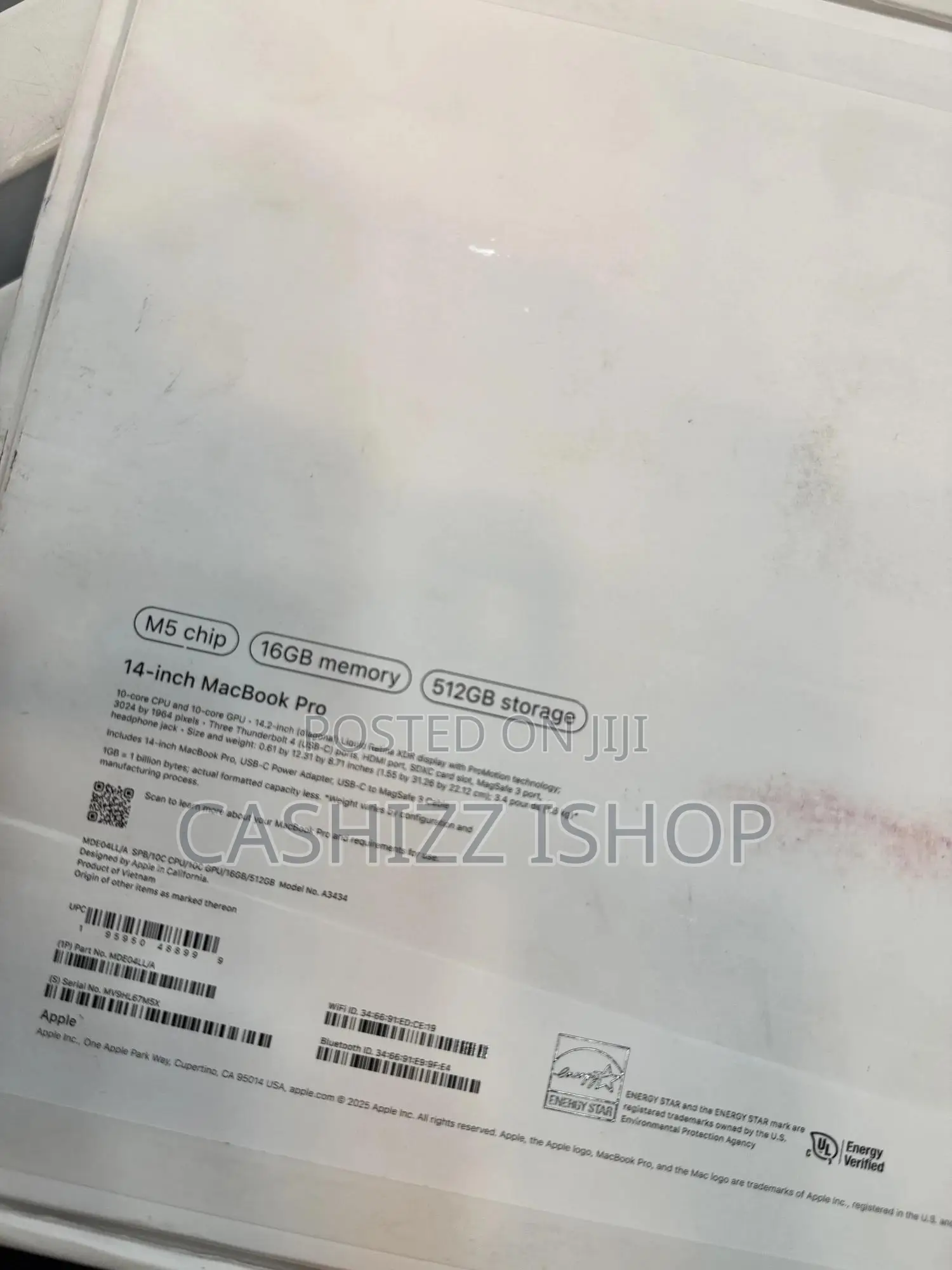 Laptop Apple MacBook Pro 2025 M5 14-inch 16GB Apple M5 SSD 512GB