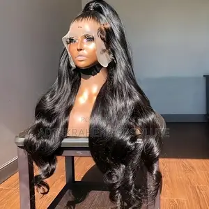 Premium Synthetic Lace Front Wig Long Curly, Heat Resistant, Body Wave