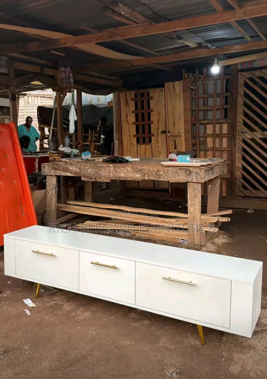 White 6feet Tv Stand